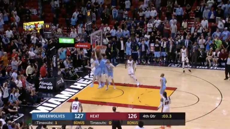 Timberwolves shock Miami Heat with late win in Florida